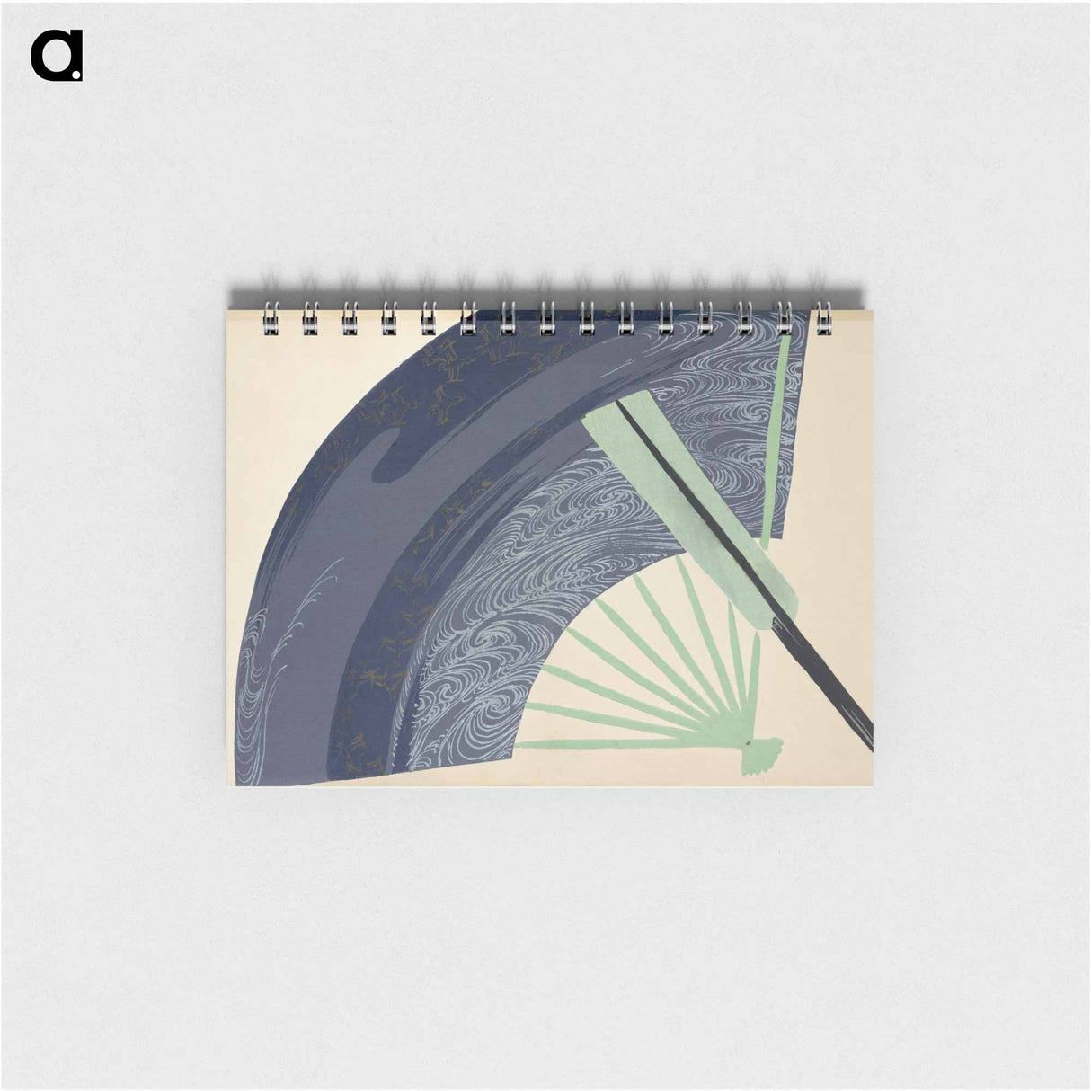 Fan from Momoyogusa–Flowers of a Hundred Generations - 神坂 雪佳 Memo.