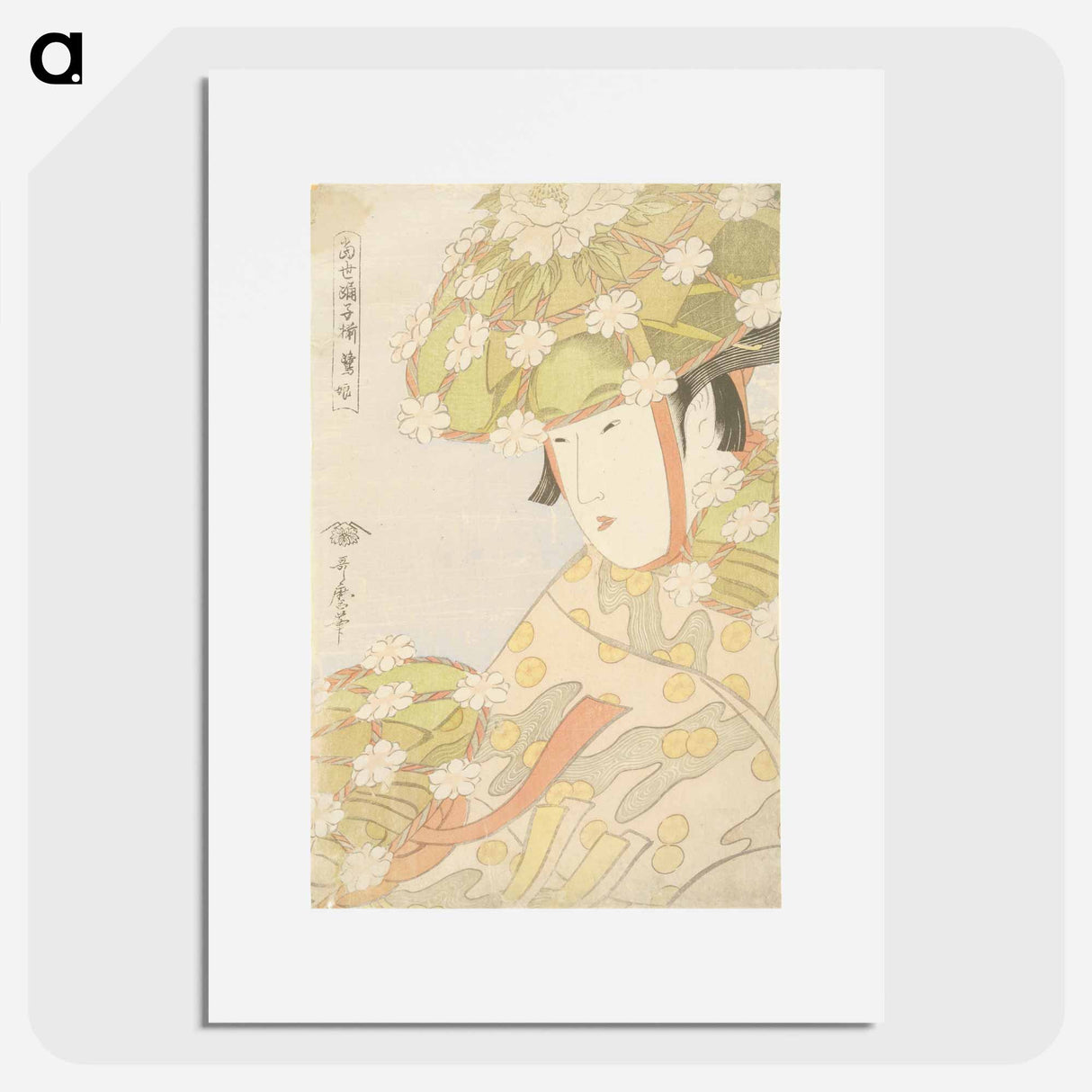 アートポスター-Heron Maiden - 喜多川 歌麿 Poster.