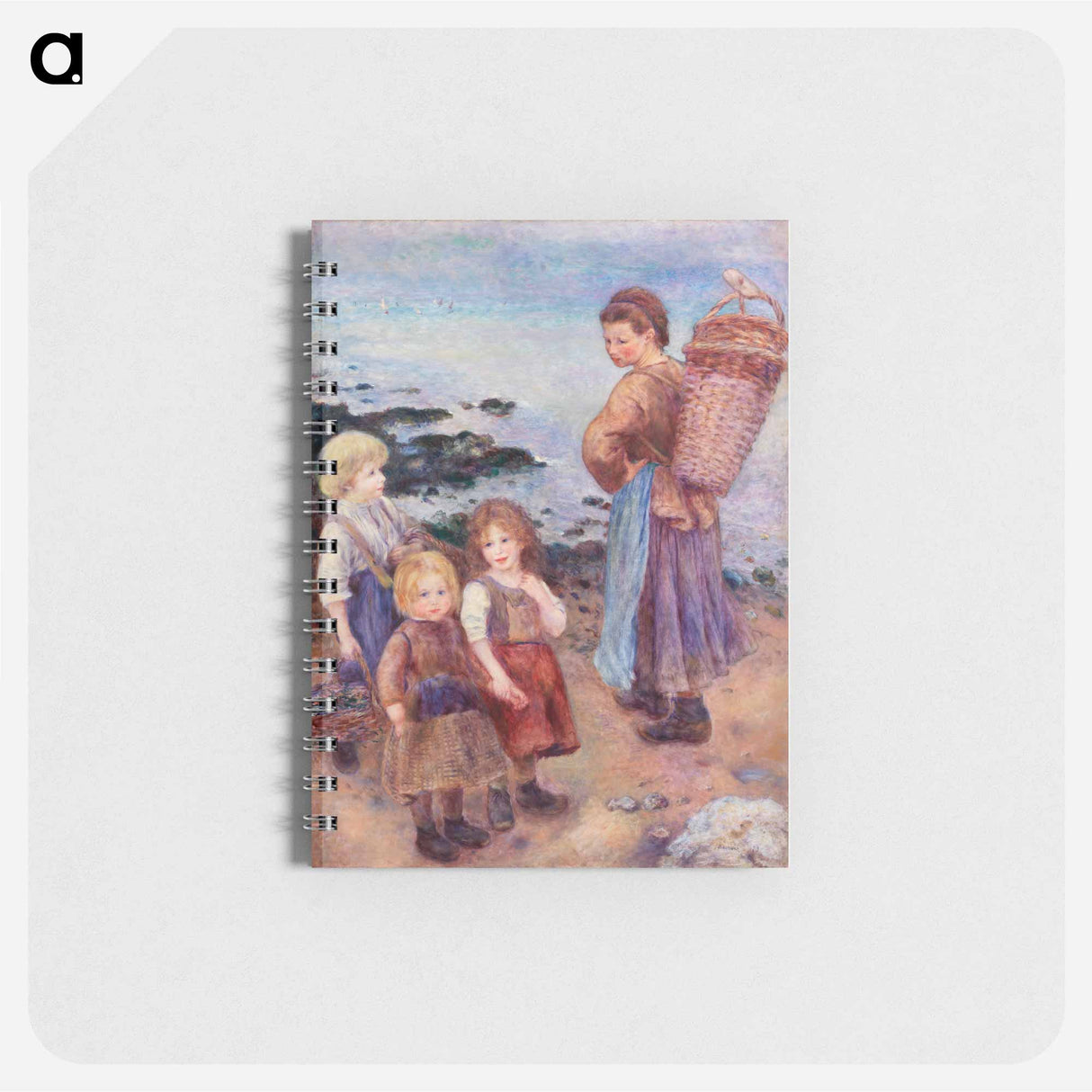 Mussel-Fishers at Berneval - ピエール オーギュスト ルノワール Memo.