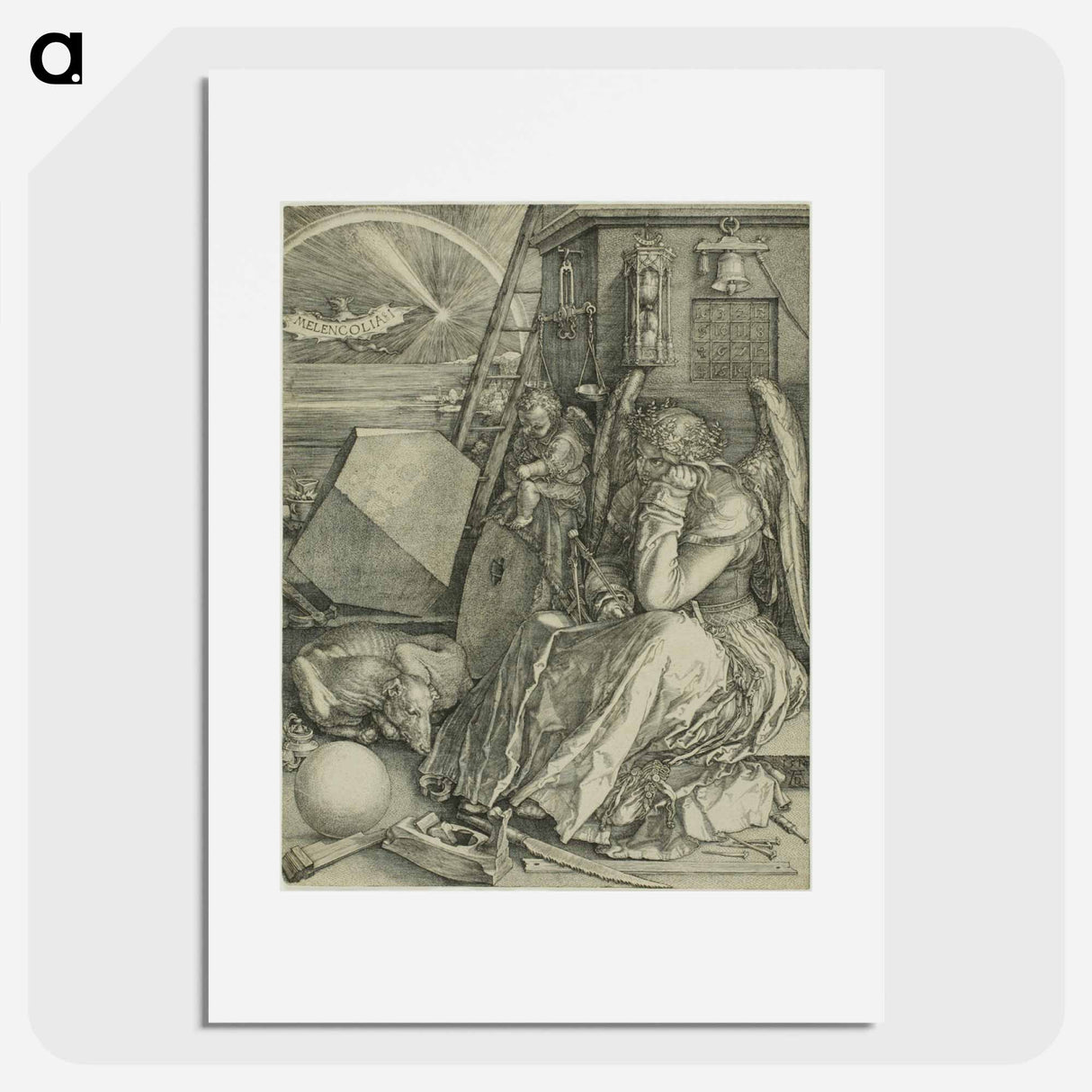 Melencolia I - アルブレヒト デューラー Poster.