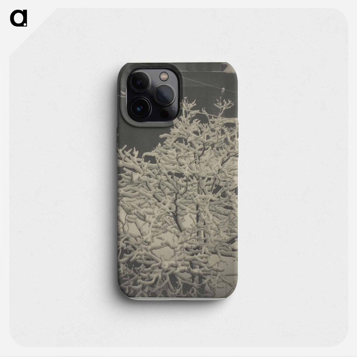 From the Back-Window "291" Snow-Covered Tree, Back-Yard - アルフレッド スティーグリッツ Phone Case.