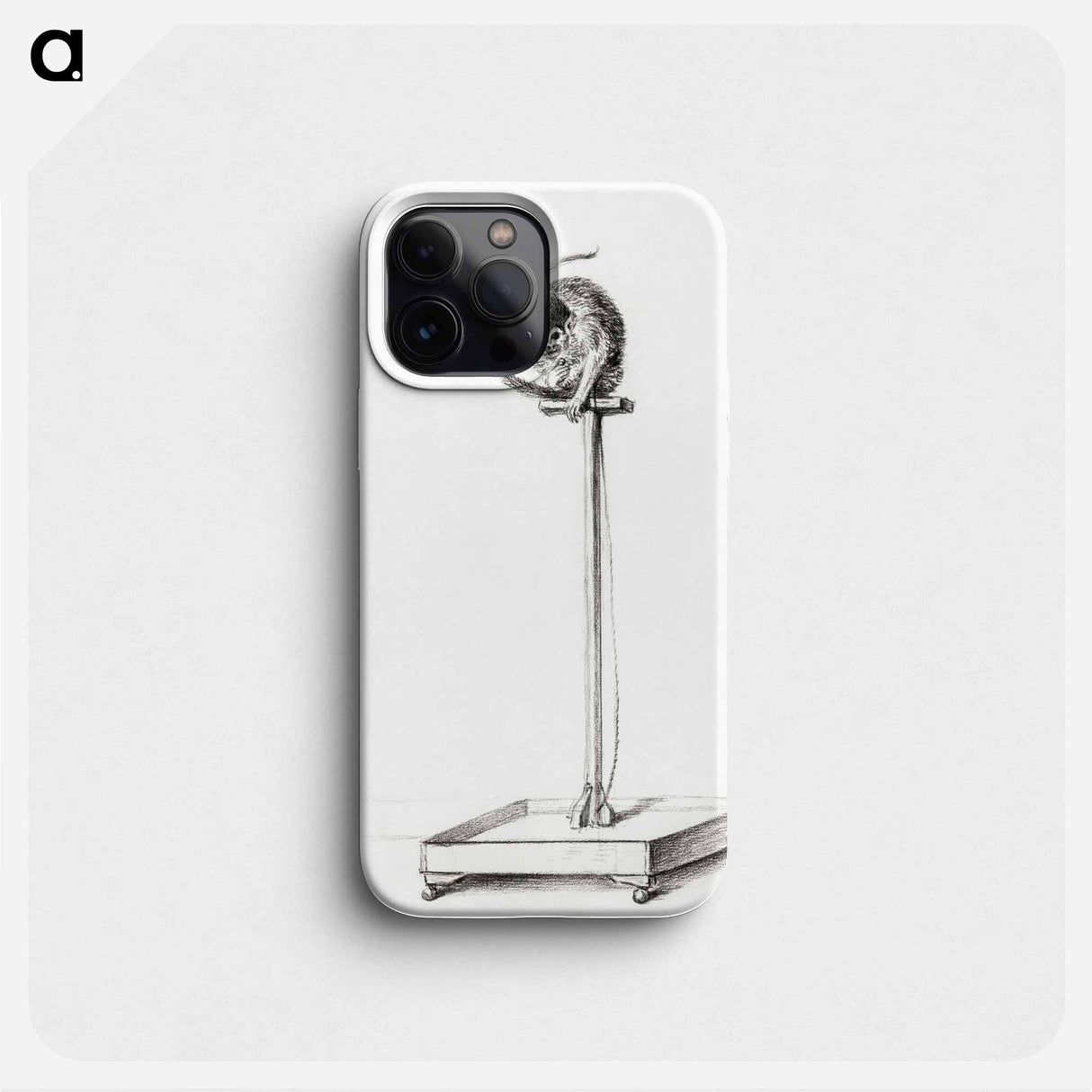 Little monkey sitting on a pole - ジャン ベルナール Phone Case.