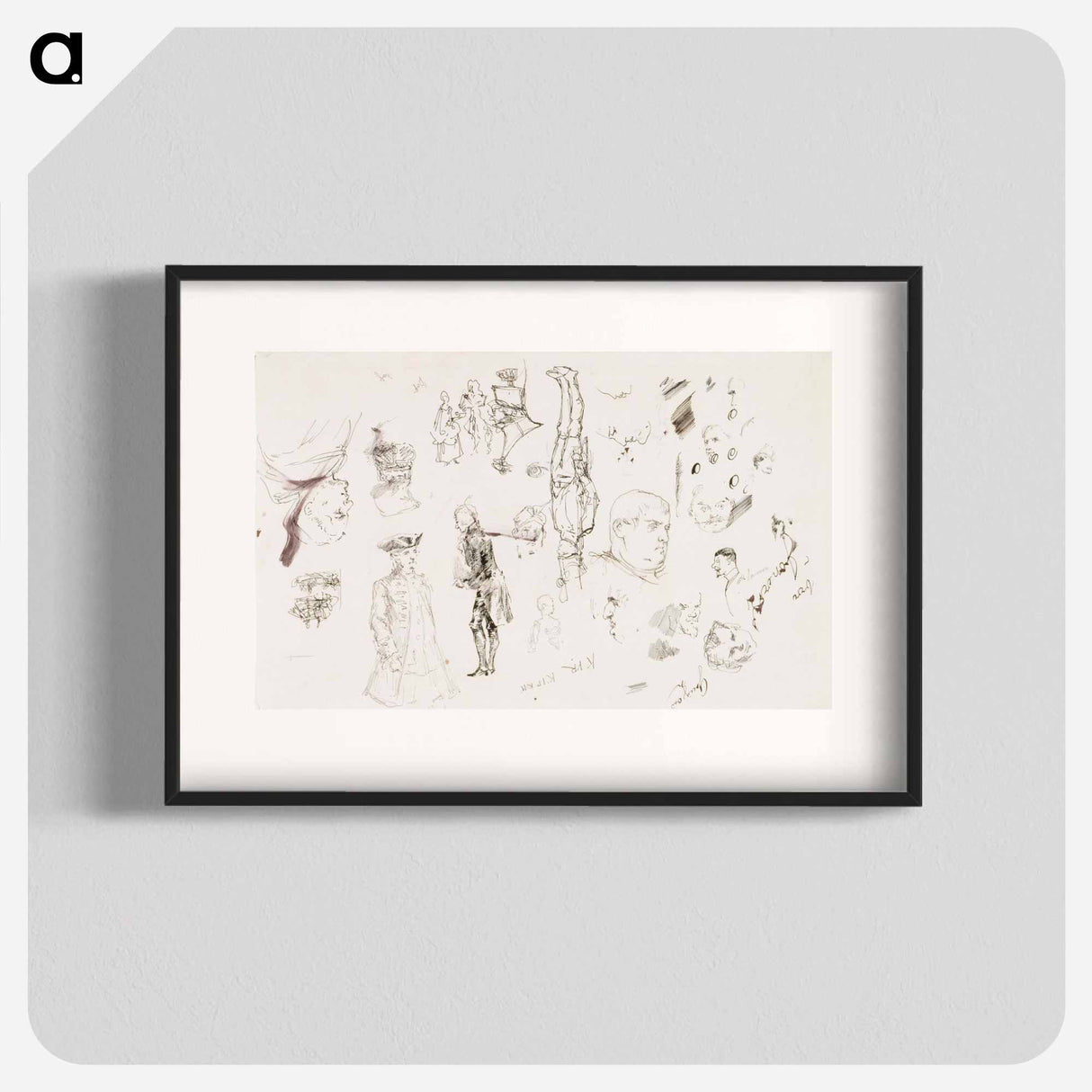 Figuuriharjoitelmia - アルバート エーデルフェルト Poster.