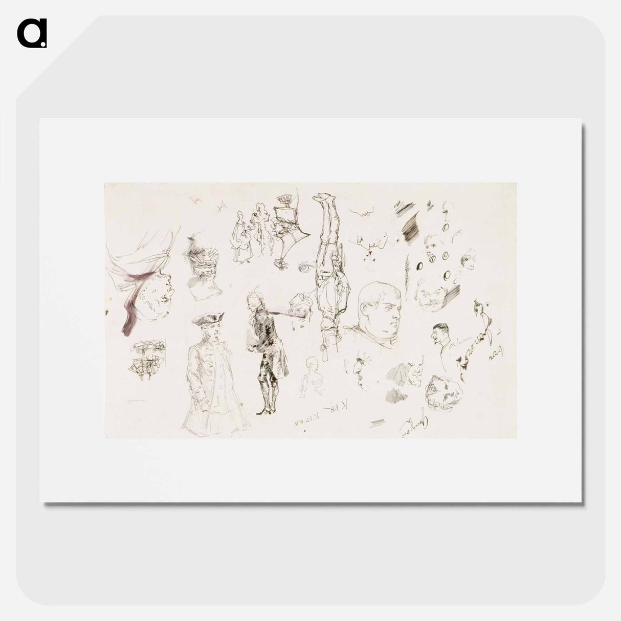 Figuuriharjoitelmia - アルバート エーデルフェルト Poster.