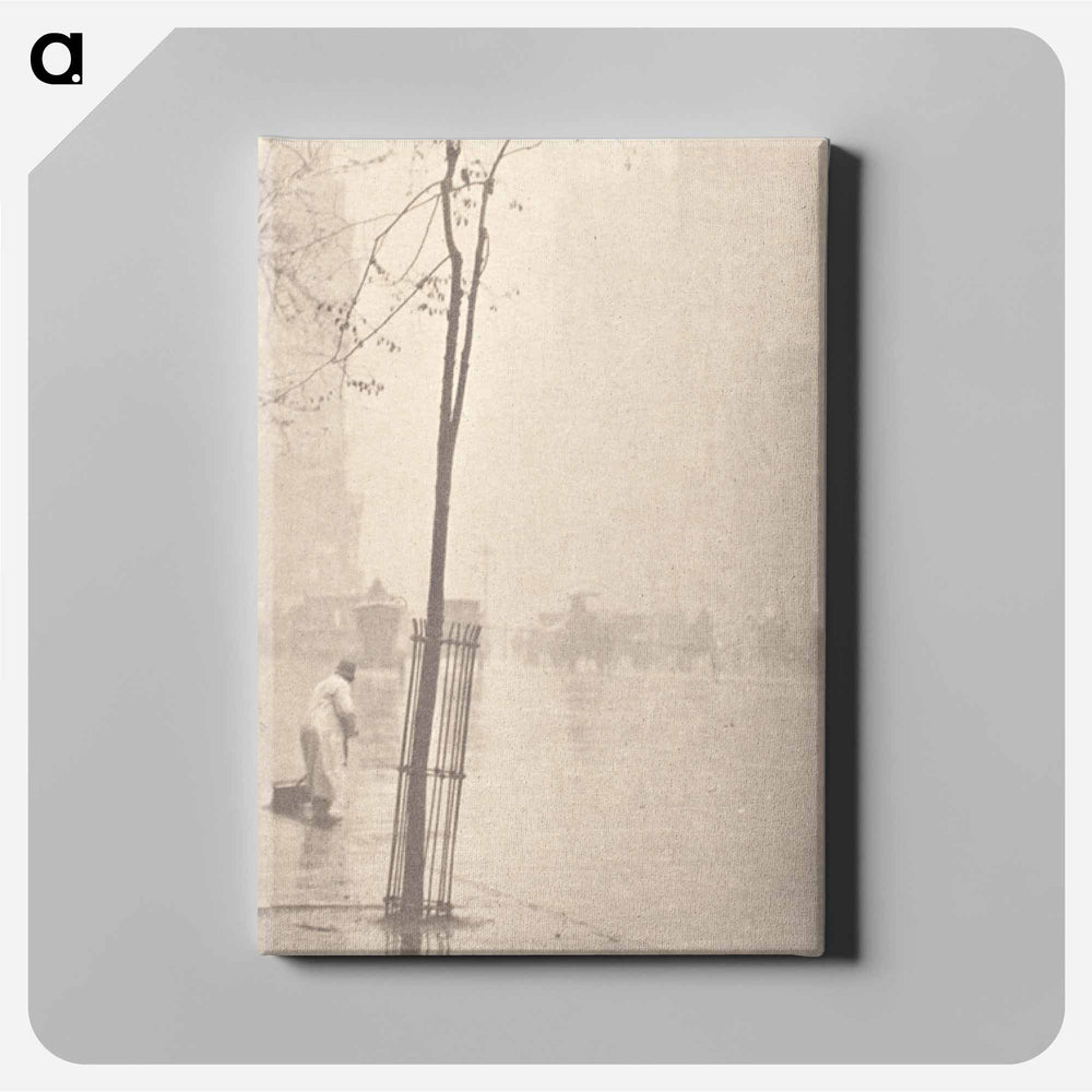 Spring Shower In New York - アルフレッド スティーグリッツ Canvas.