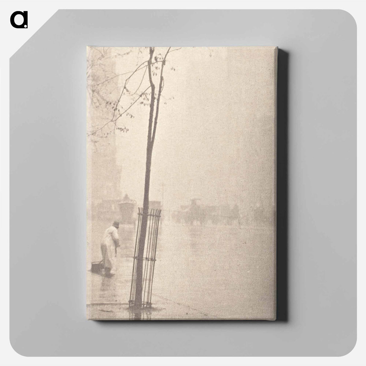 Spring Shower In New York - アルフレッド スティーグリッツ Canvas.