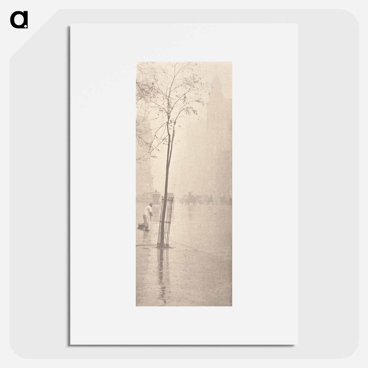 Spring Shower In New York - アルフレッド スティーグリッツ Poster.