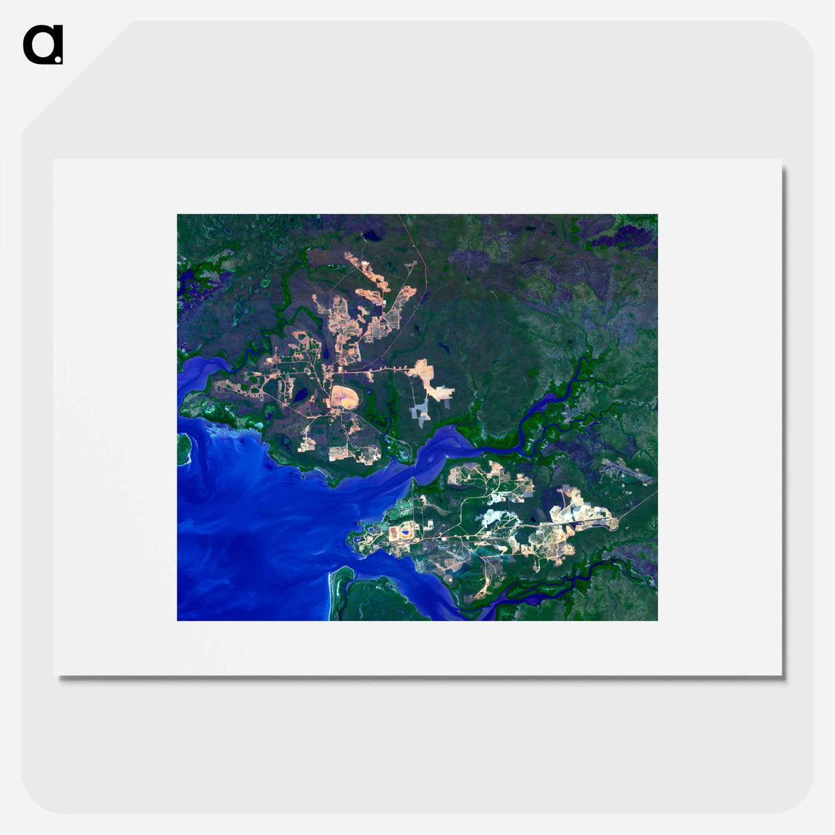 アートポスター-Weipa Bauxite Mine, Queensland
- 上空からの地球 Poster.