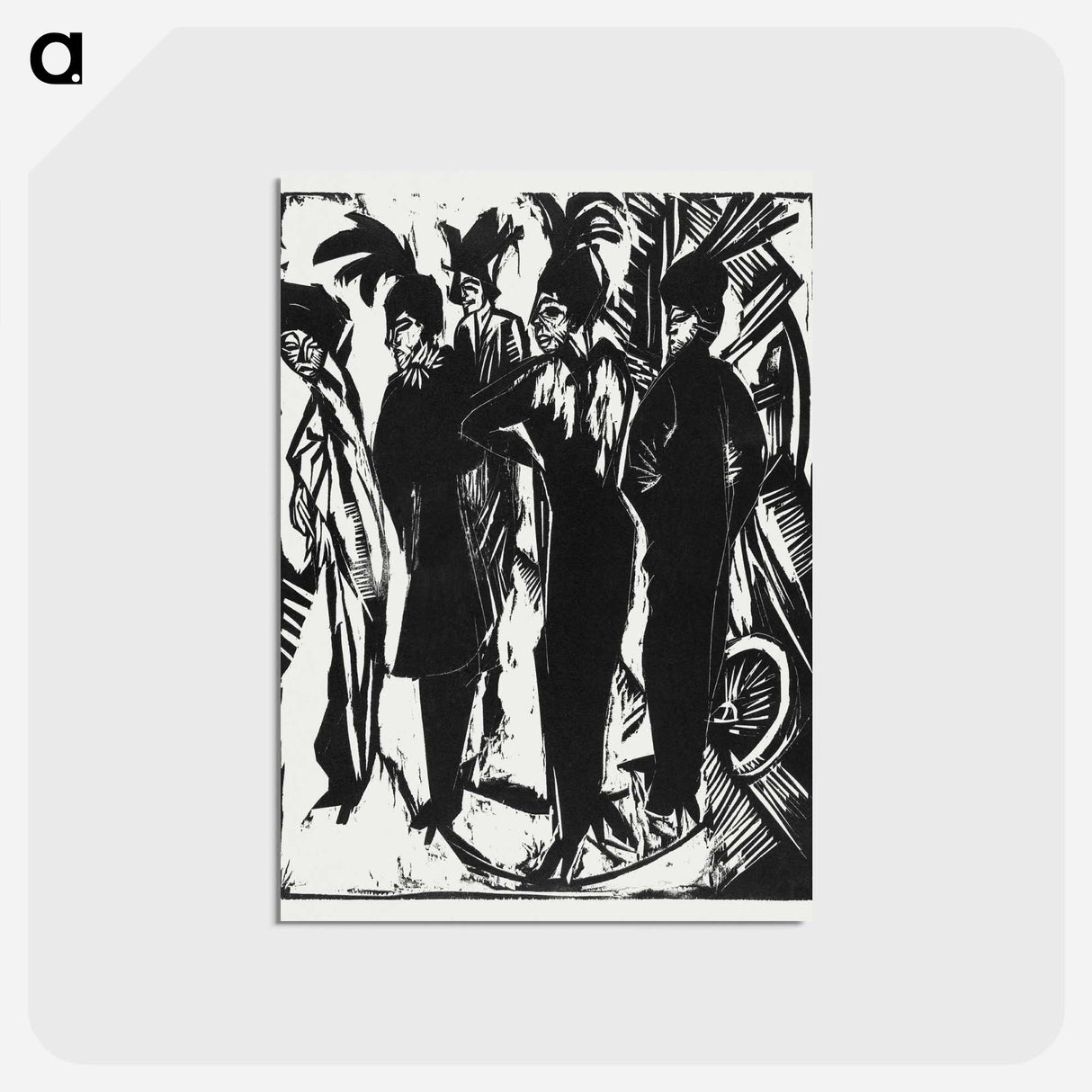 アートポストカード-Five Women on the Street - エルンスト ルートヴィヒ キルヒナー Postcard.