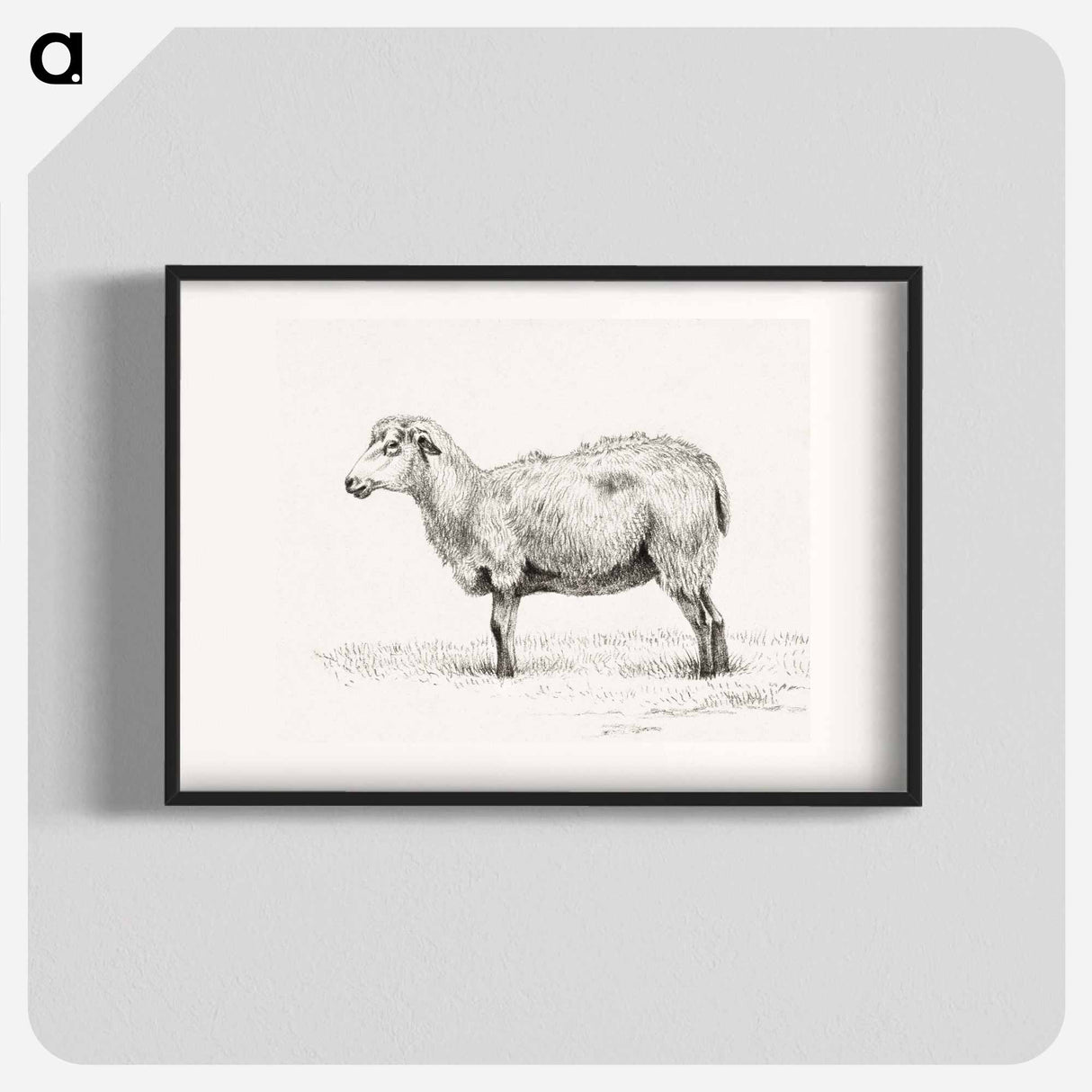 Standing sheep - ジャン ベルナール Poster.