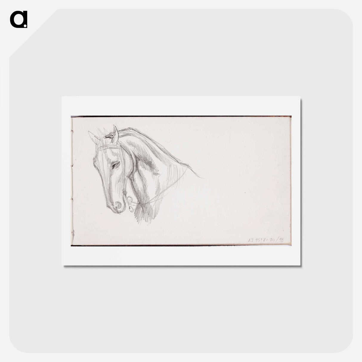 (unknown)part of a sketchbook - アルバート エーデルフェルト Postcard.