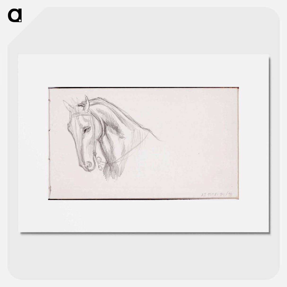 (unknown)part of a sketchbook - アルバート エーデルフェルト Poster.