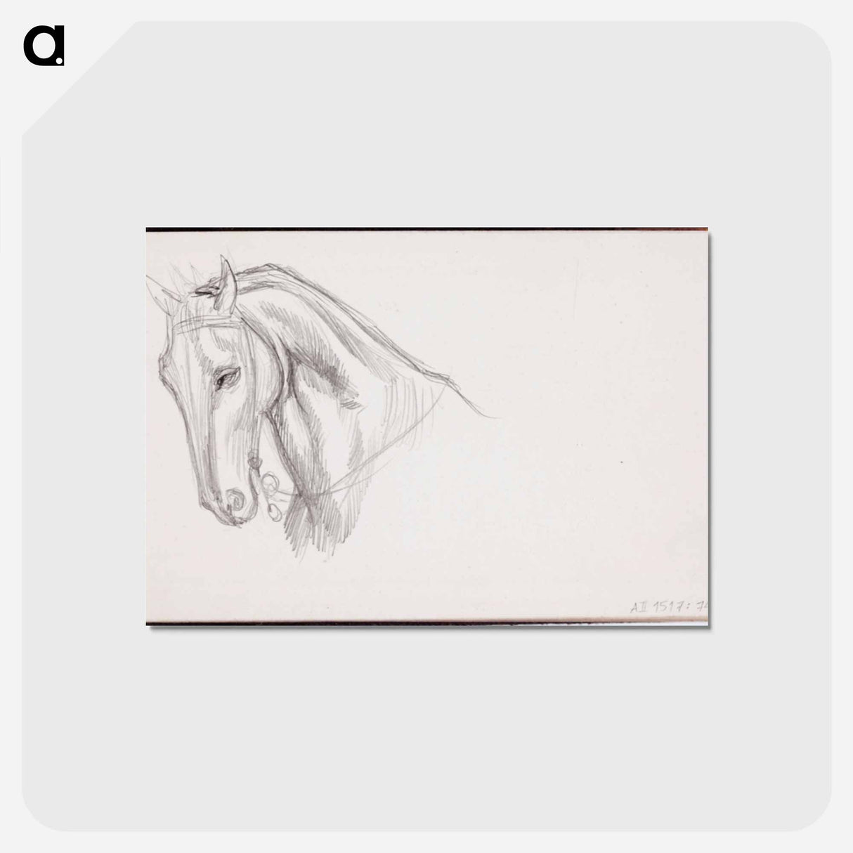 (unknown)part of a sketchbook - アルバート エーデルフェルト Postcard.