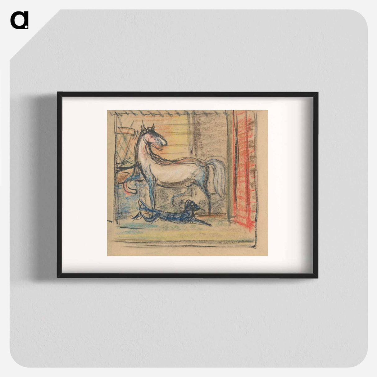 In the stables - アーノルド ピーター ワイズ クビンチャン Poster.