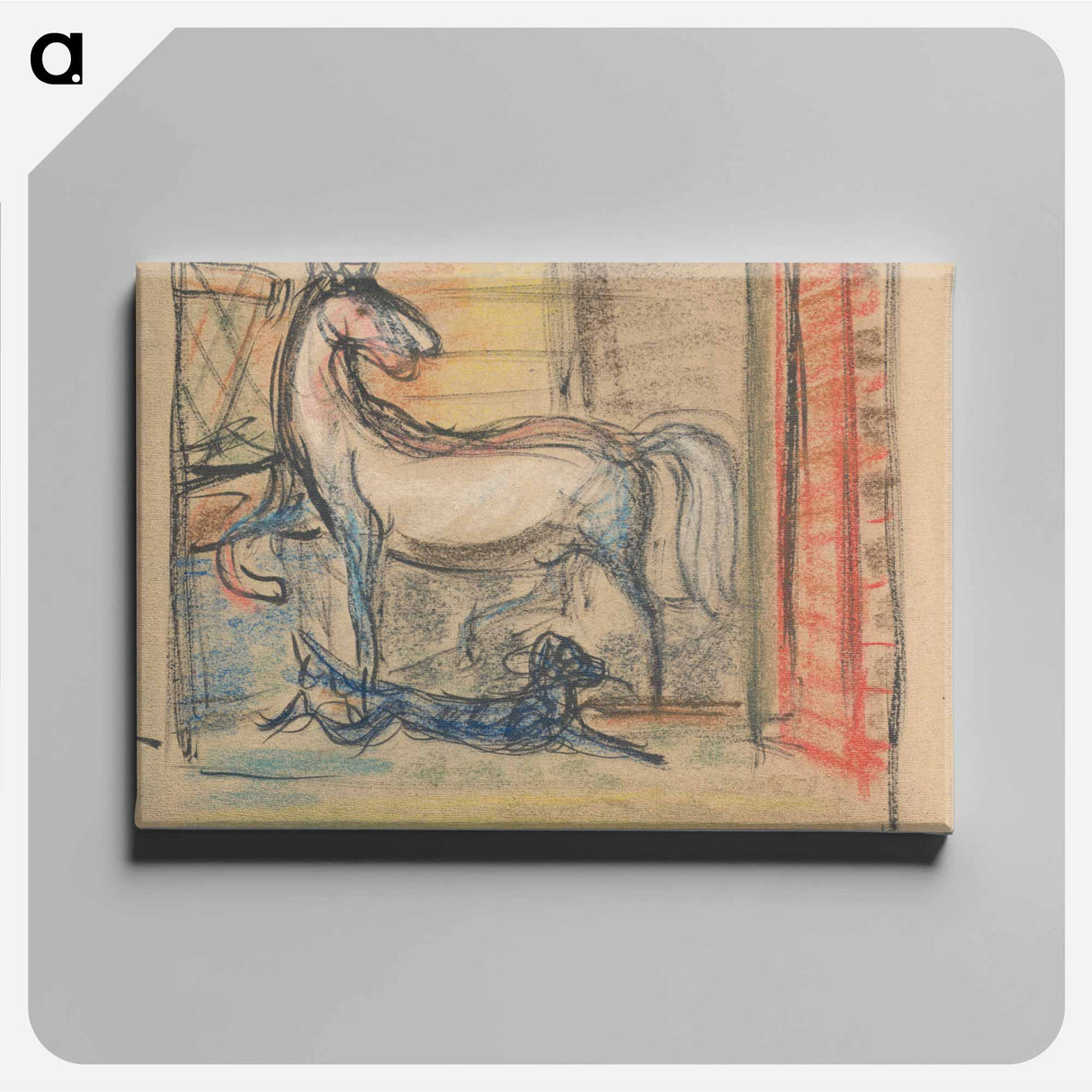 In the stables - アーノルド ピーター ワイズ クビンチャン Canvas.