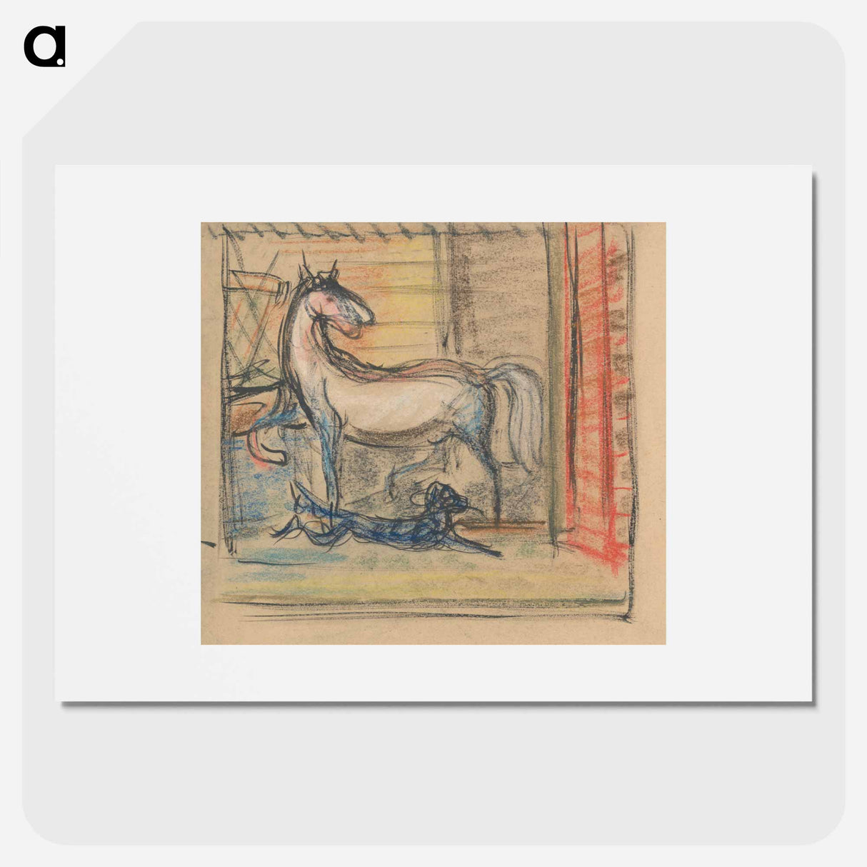 In the stables - アーノルド ピーター ワイズ クビンチャン Poster.