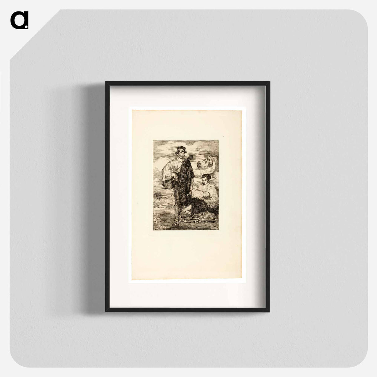 The Gypsies - エドゥアール マネ Poster.