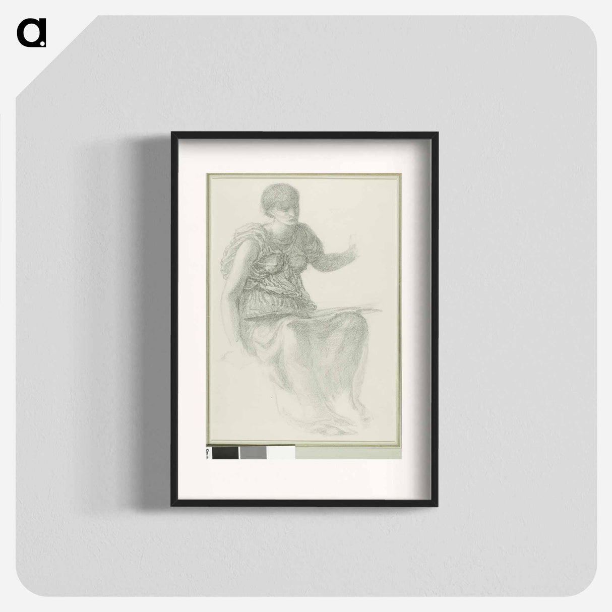 Study for One of the Fates - エドワード バーン ジョーンズ Poster.