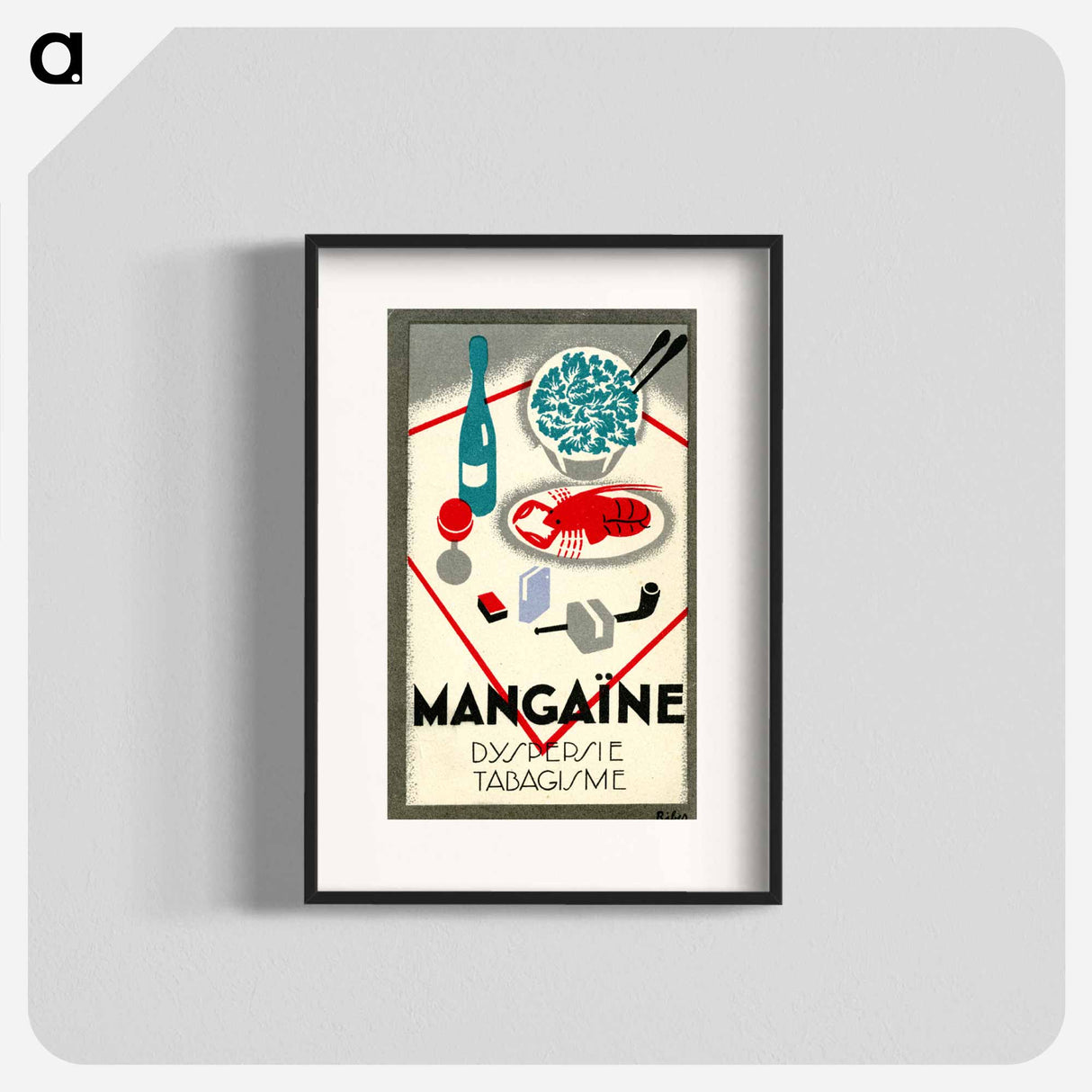 アートポスター-Mangaïne: Dyspepsie, Tabagisme
- 国立医学図書館 Poster.