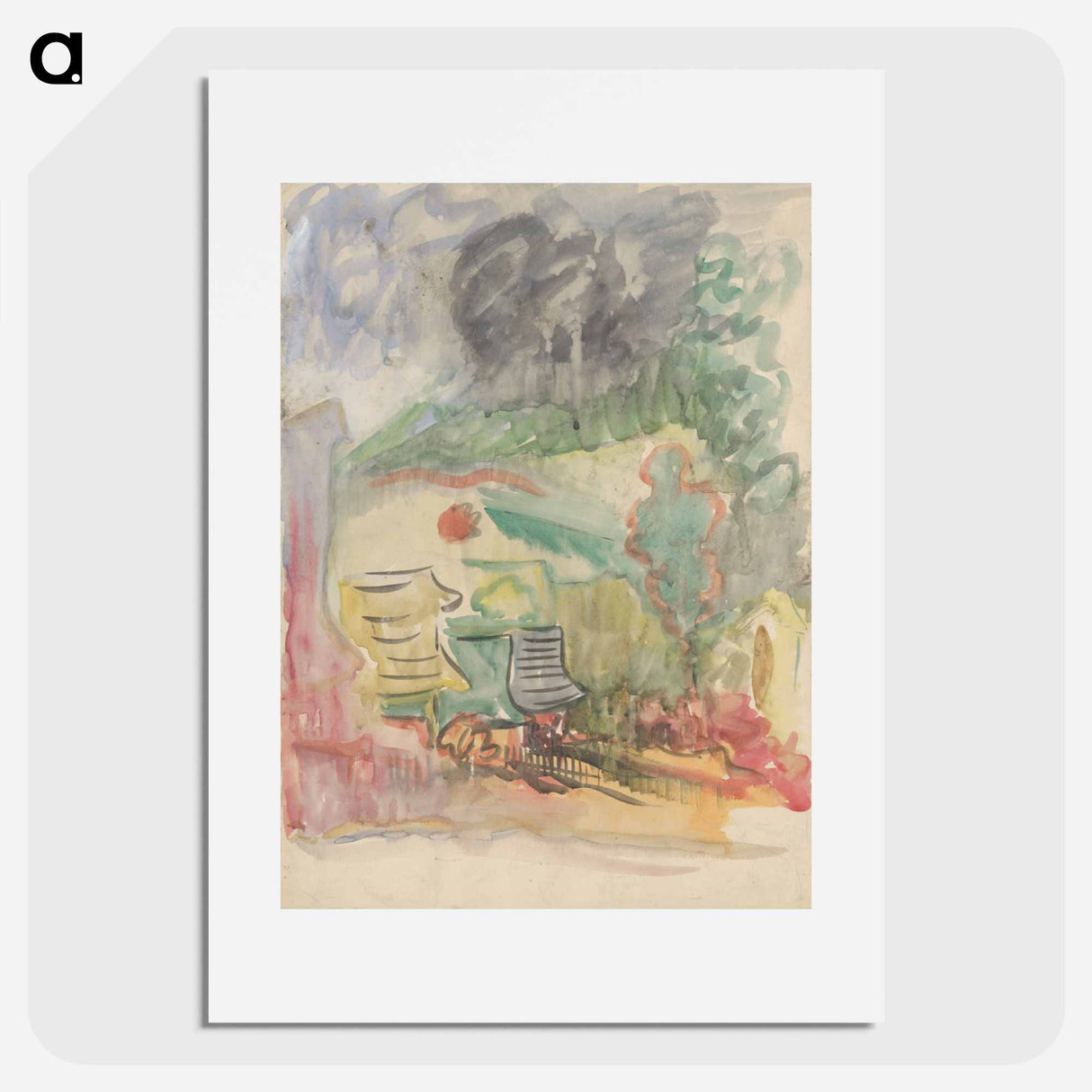 Village motif - アーノルド ピーター ワイズ クビンチャン Poster.