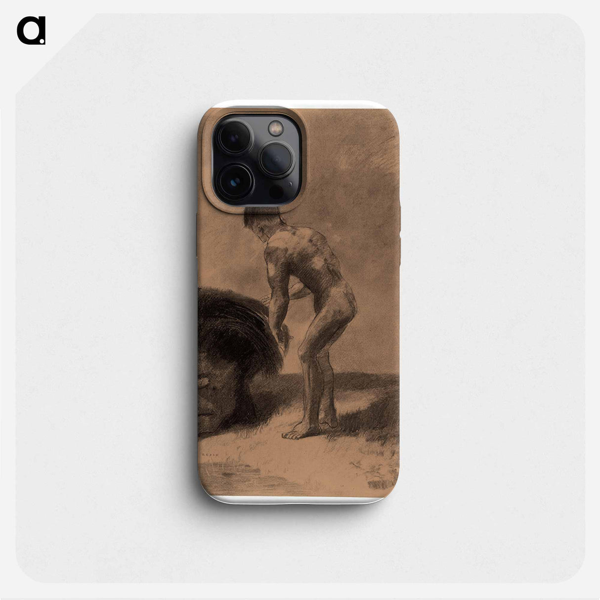 Primitive Being - Odilon Redon Phone Case.