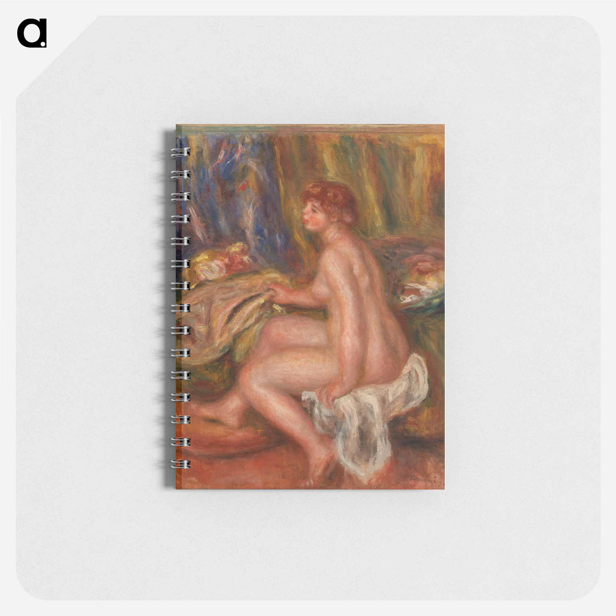 Seated Female Nude, Profile View - ピエール オーギュスト ルノワール Memo.