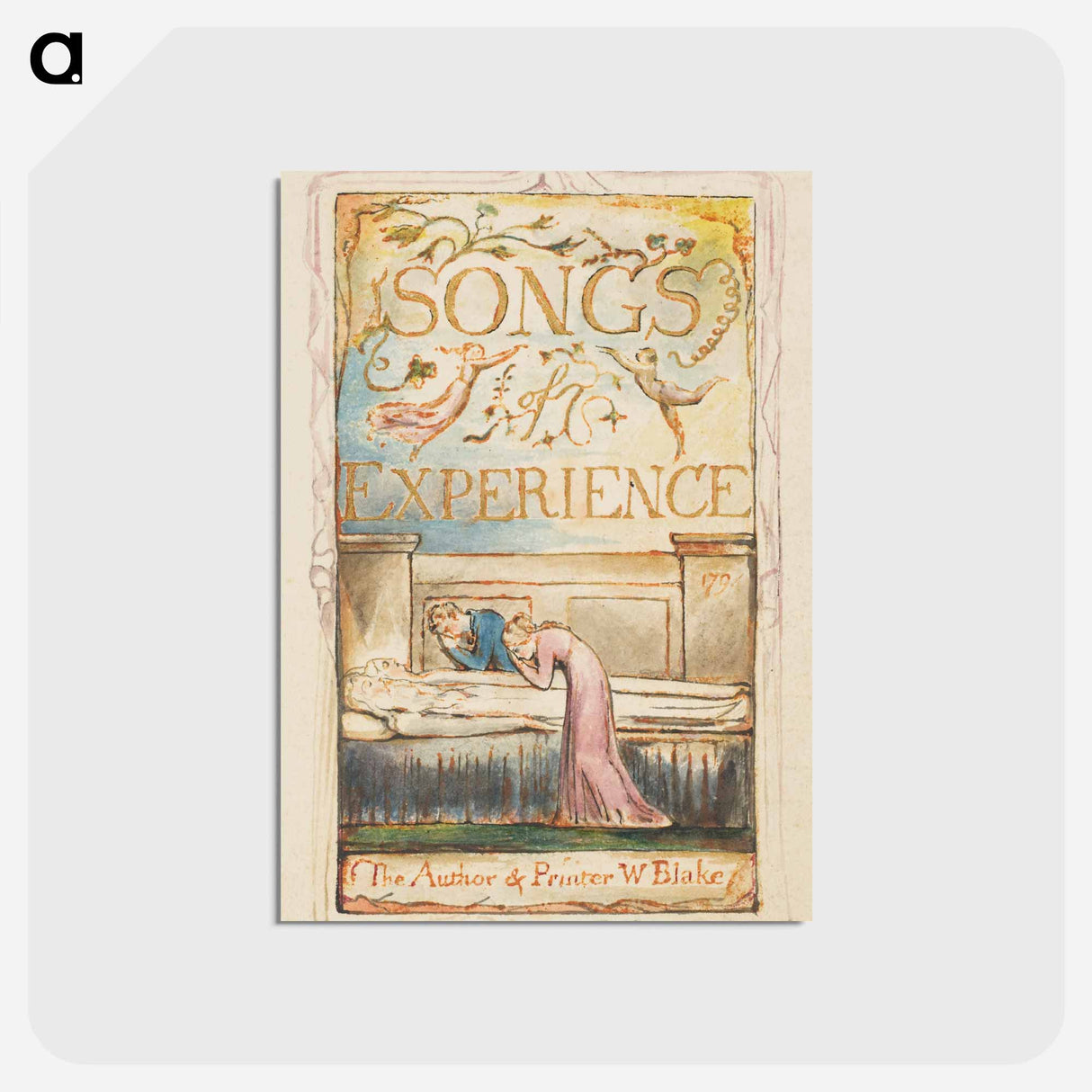 アートポストカード-Songs of Experience - ウィリアム ブレイク Postcard.