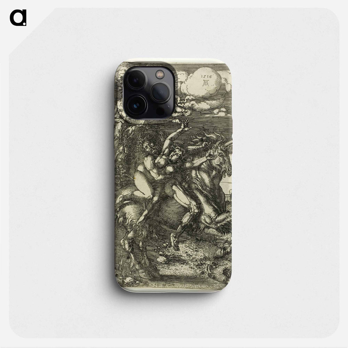 The Abduction of Proserpine on a Unicorn - アルブレヒト デューラー Phone Case.