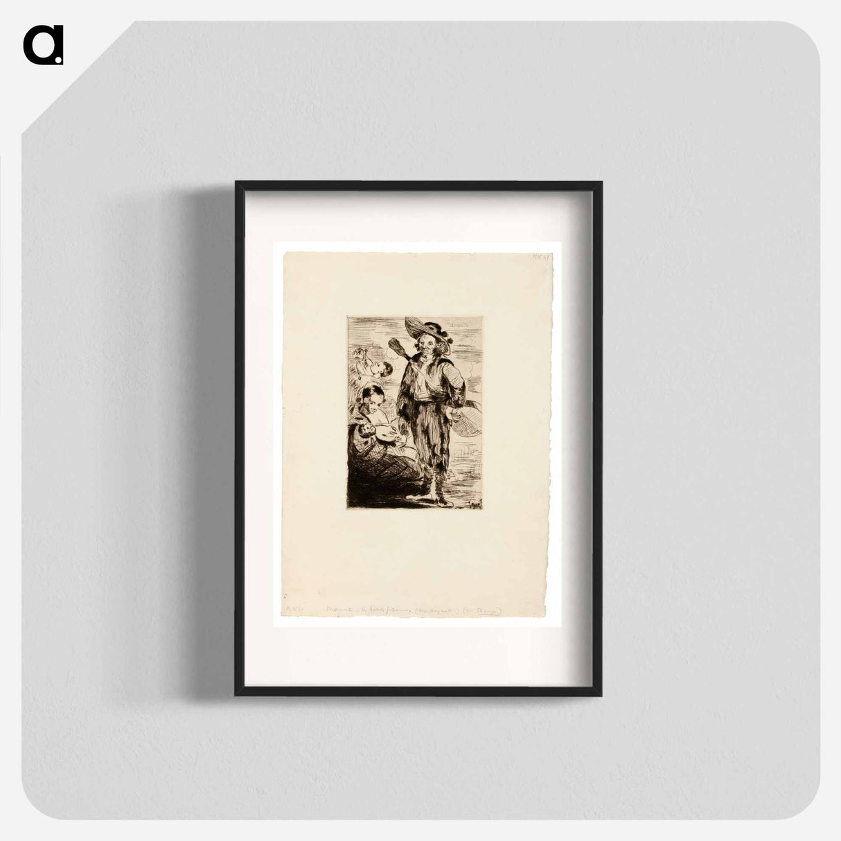 The Little Gypsies - Edouard Manet Poster.