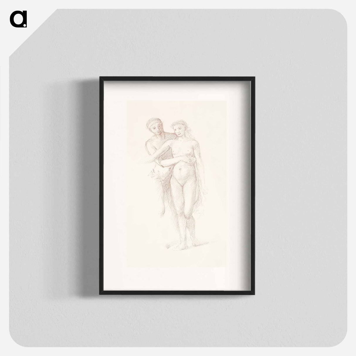 The Fates: Study of the Lovers - エドワード バーン ジョーンズ Poster.