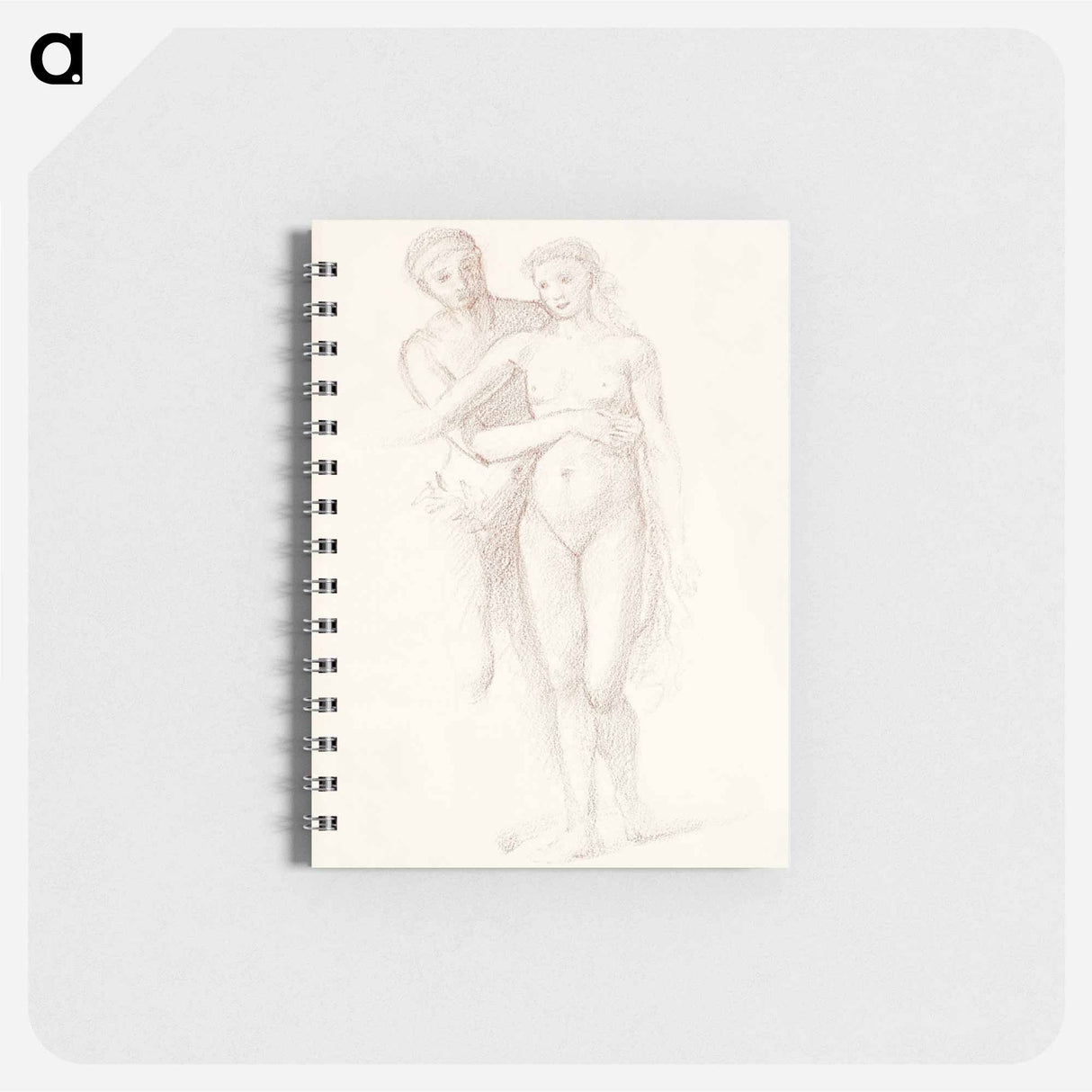 アートメモ帳-The Fates: Study of the Lovers - エドワード バーン ジョーンズ Memo.
