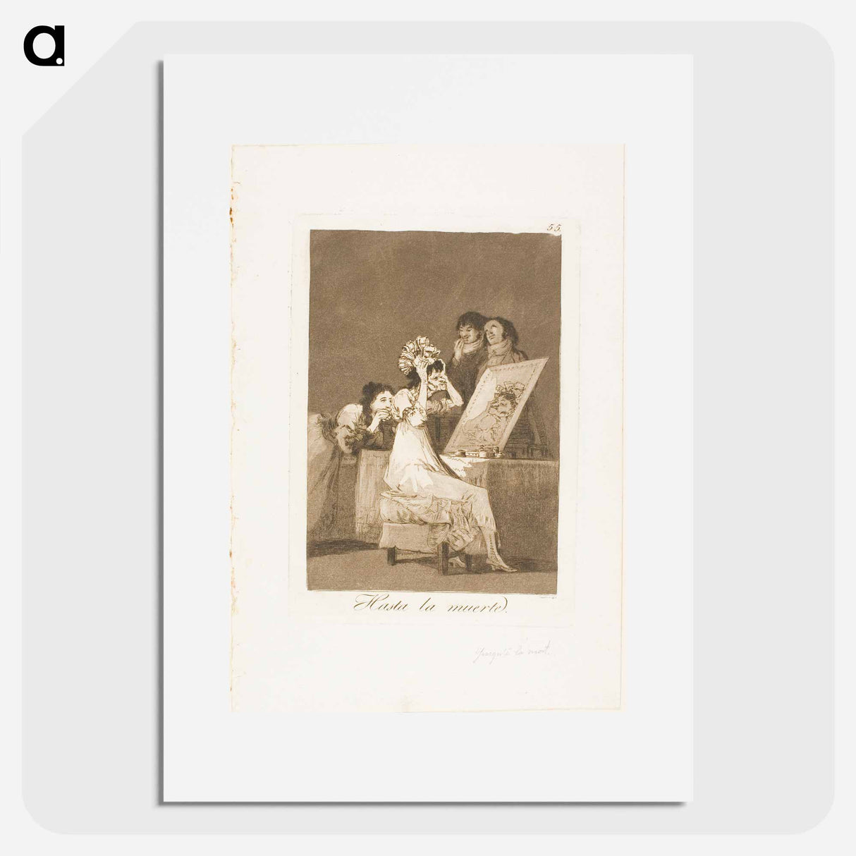 Until Death - Francisco de Goya Poster.