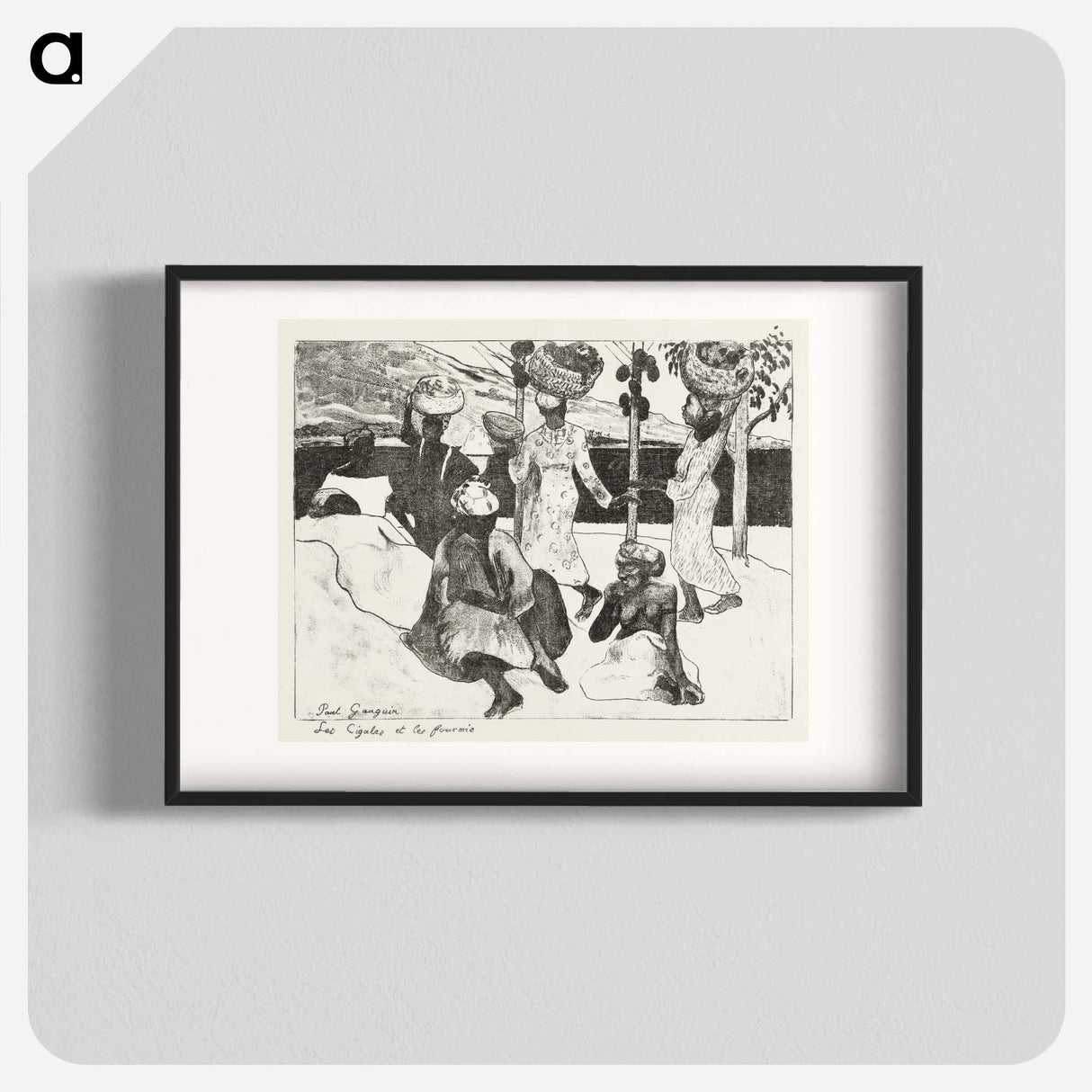 Seven Women on the Water in Martinique - Paul Gauguin Poster.