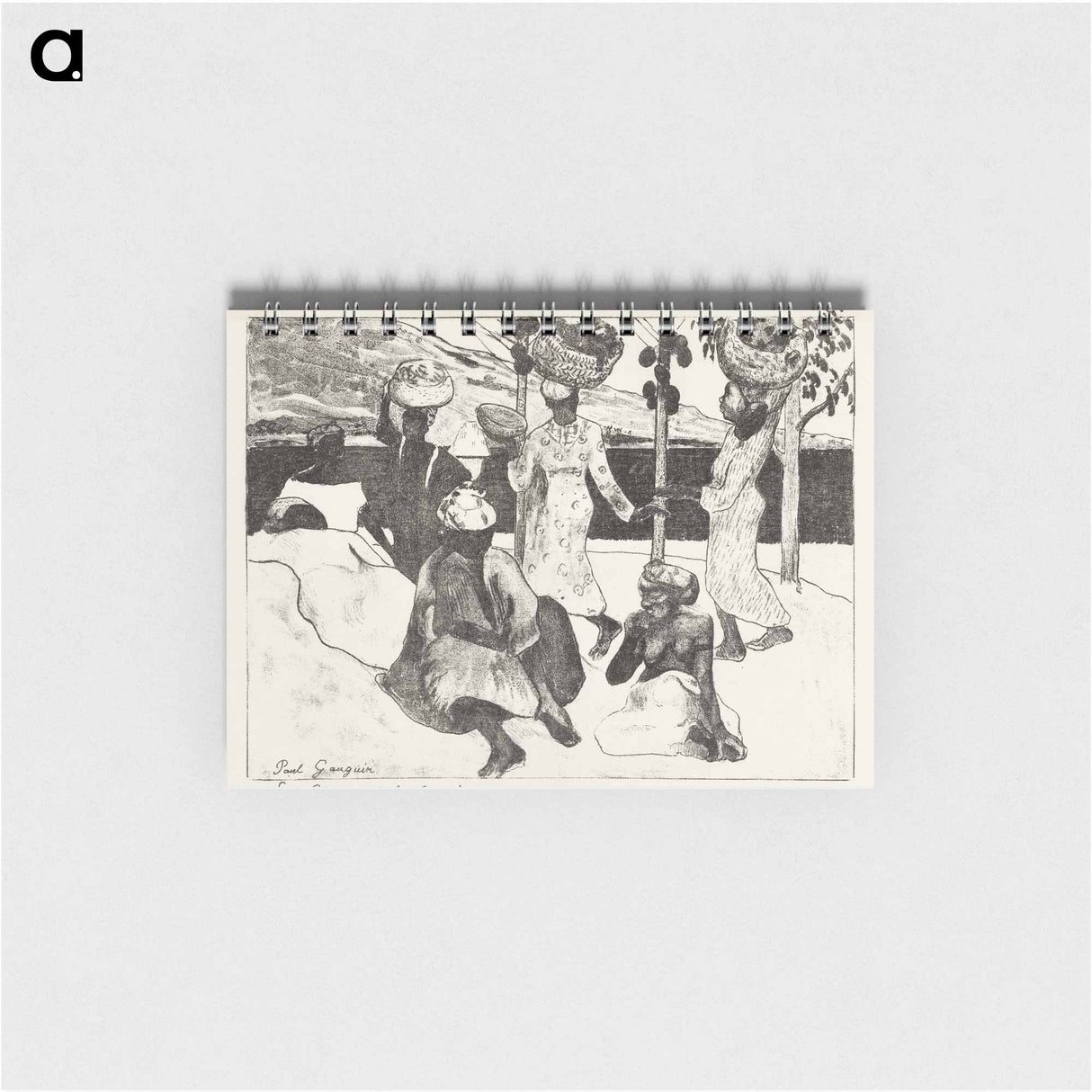 Seven Women on the Water in Martinique - ポール ゴーギャン Memo.