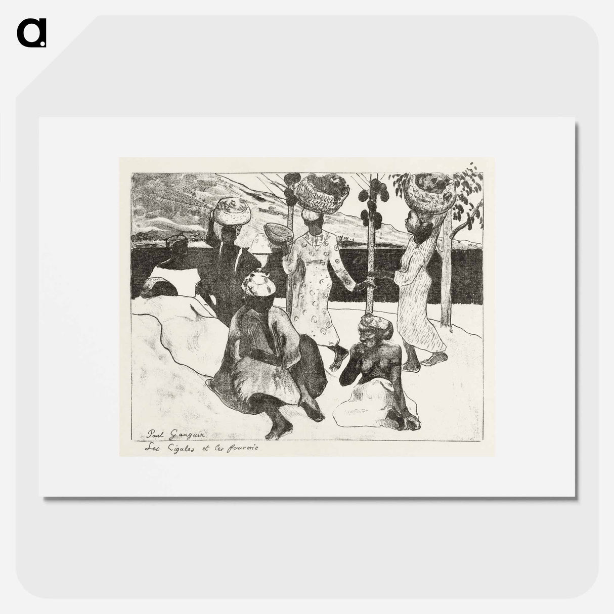 Seven Women on the Water in Martinique - Paul Gauguin Poster.