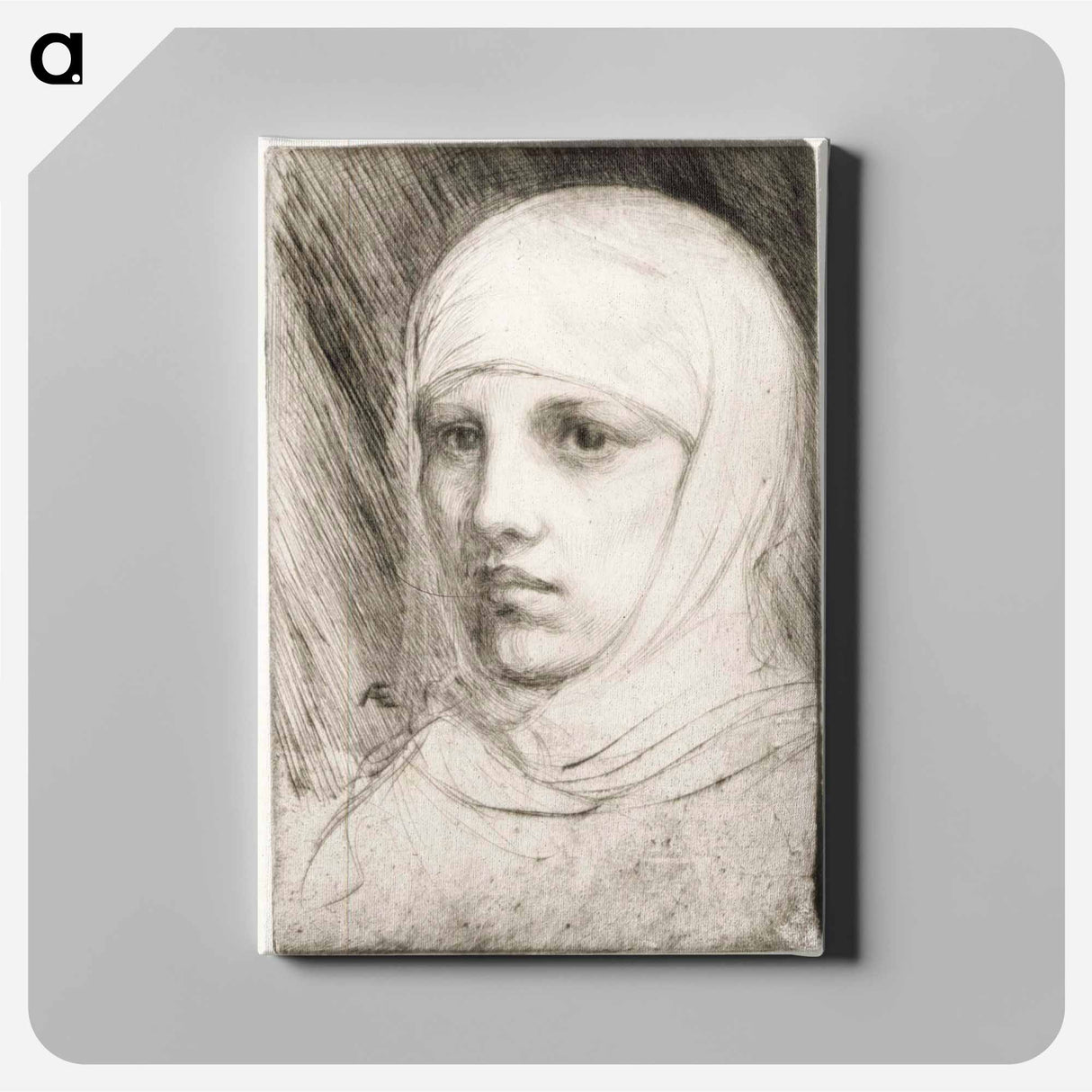 Madonnan pää - アルバート エーデルフェルト Canvas.