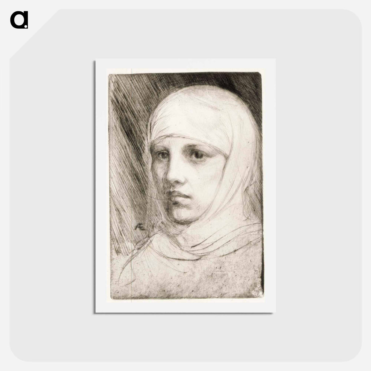 Madonnan pää - アルバート エーデルフェルト Postcard.