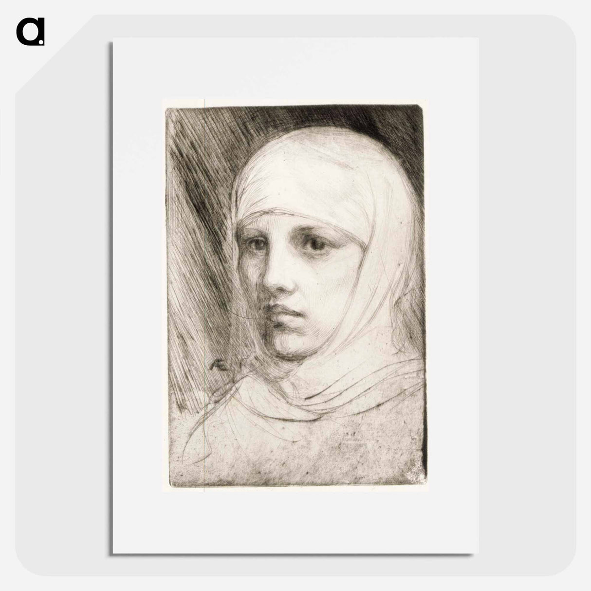 Madonnan pää - アルバート エーデルフェルト Poster.