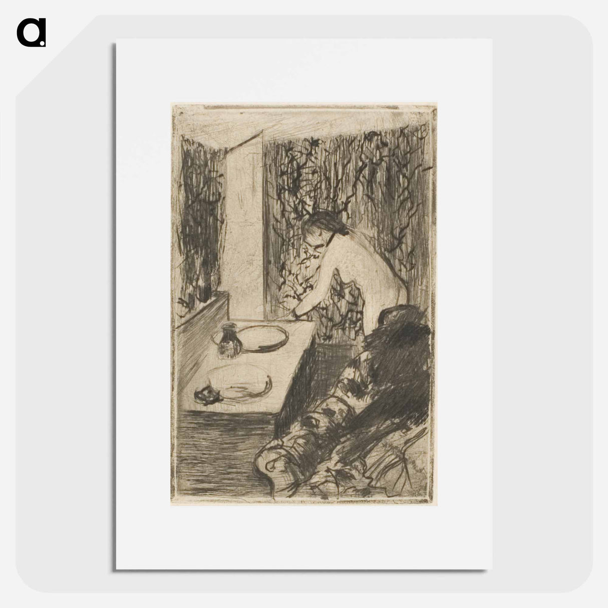 アートポスター-The Little Dressing Room - エドガー ドガ Poster.