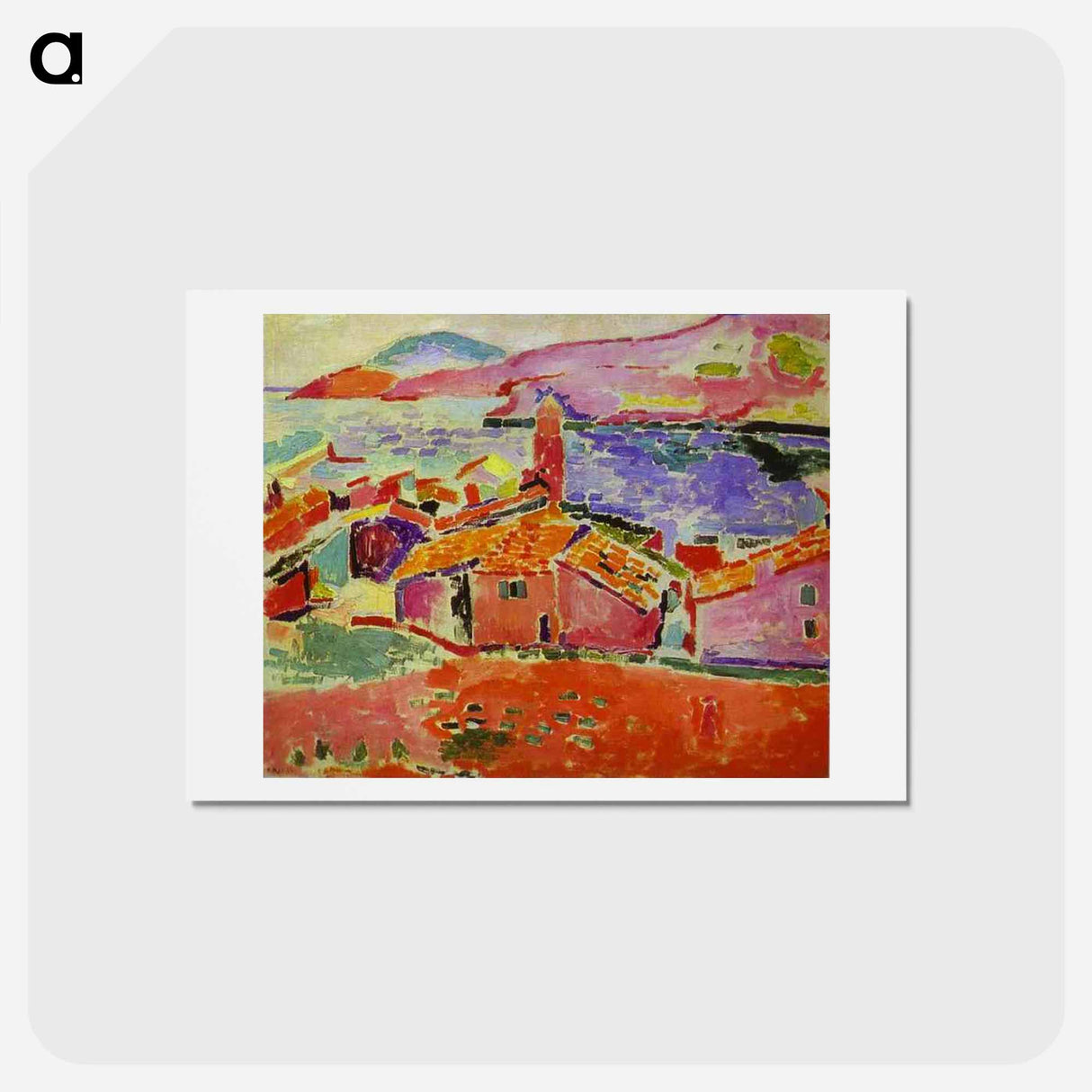 アートポストカード-View of Collioure - アンリ マティス Postcard.