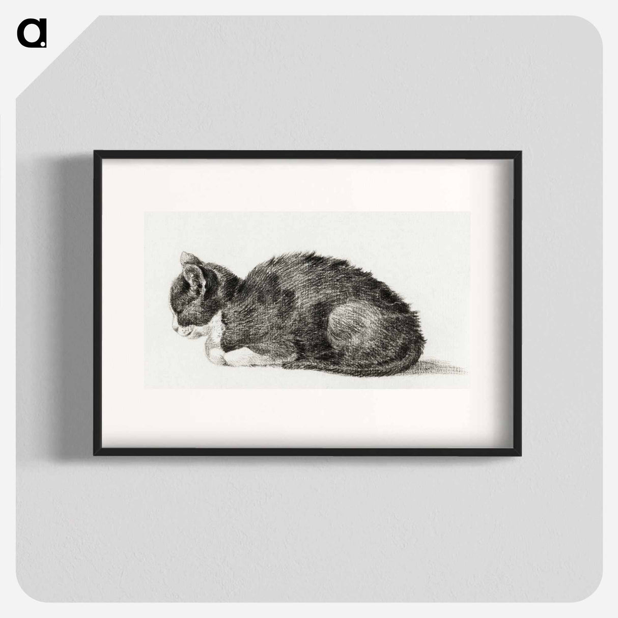 Lying cat - ジャン ベルナール Poster.