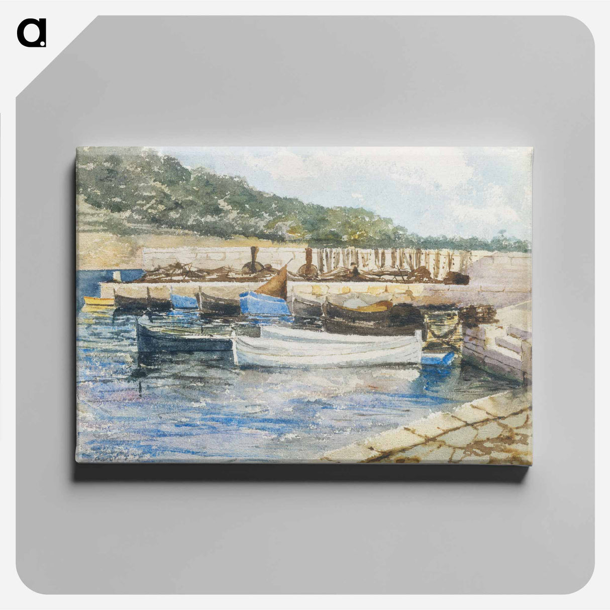 Boats - John Singer Sargent Canvas.