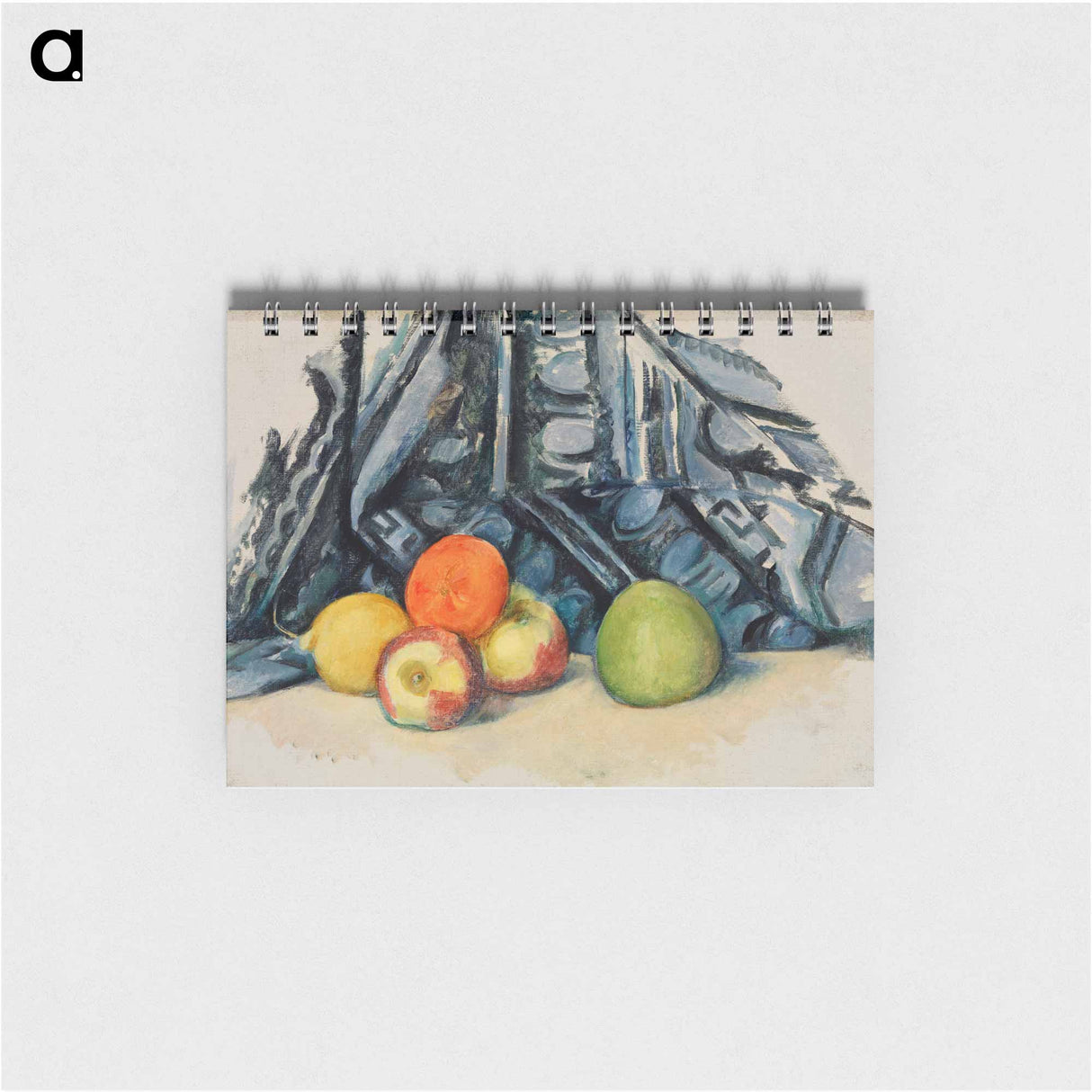 アートメモ帳-Apples and Cloth - ポール セザンヌ Memo.