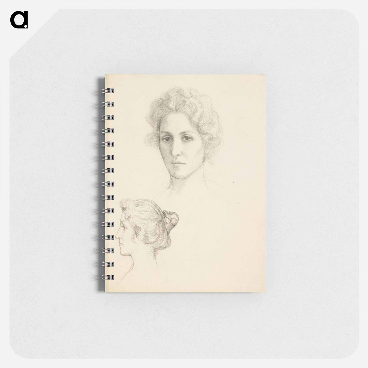 Kaksi naisenpäätä, profiilit - アルバート エーデルフェルト Memo.