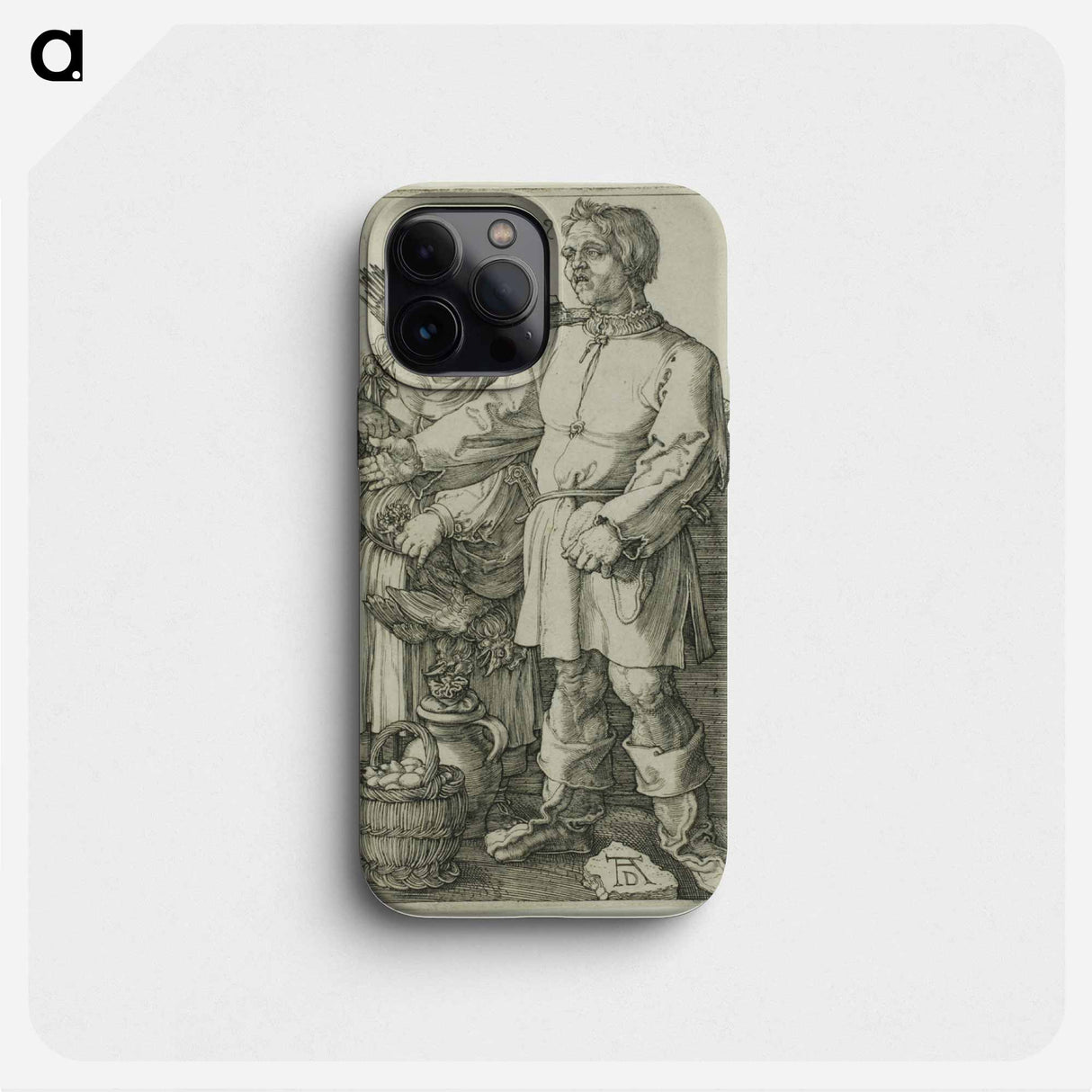The Peasant and His Wife at Market - アルブレヒト デューラー Phone Case.