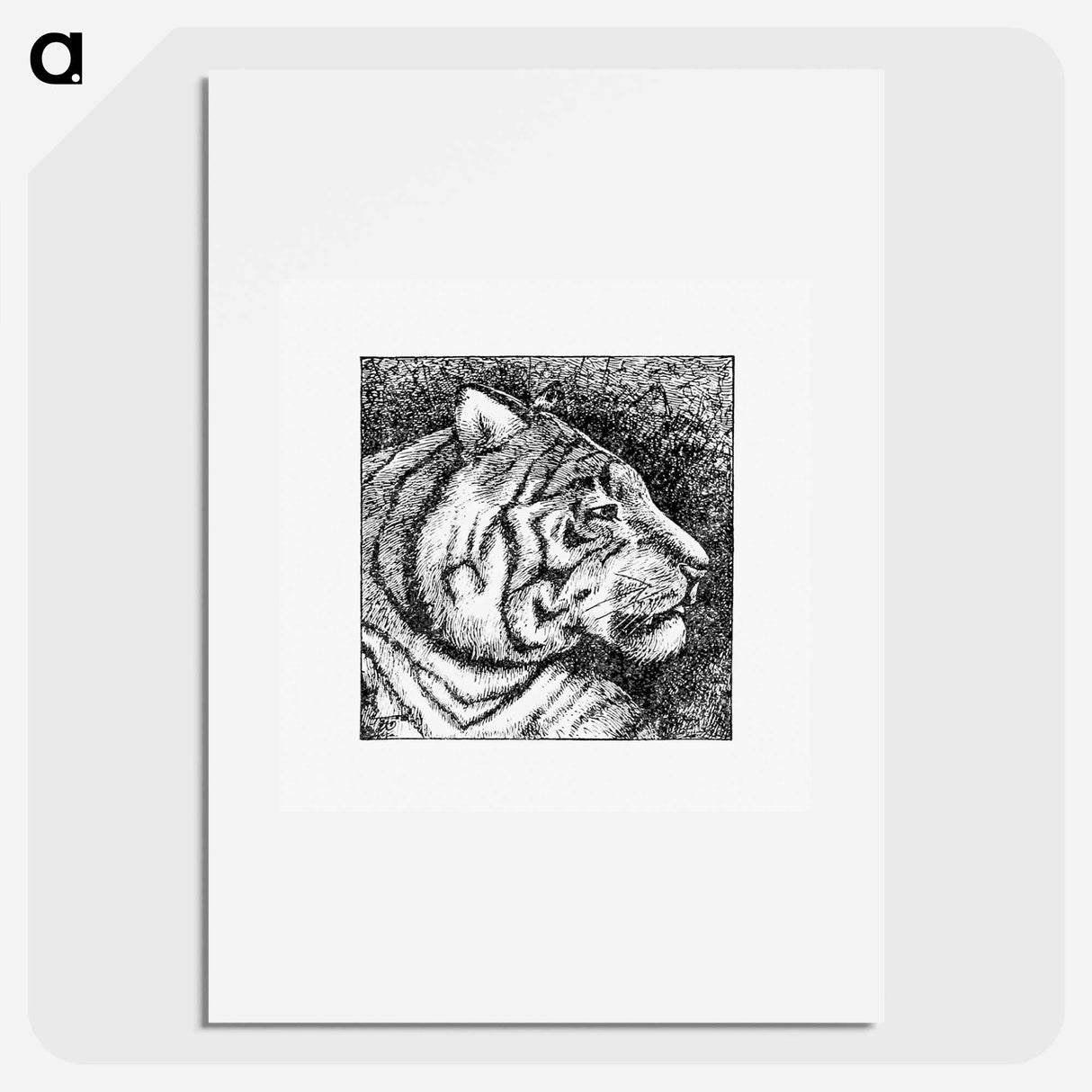 アートポスター-Tiger's Side Face Portrait
- 大英図書館 Poster.