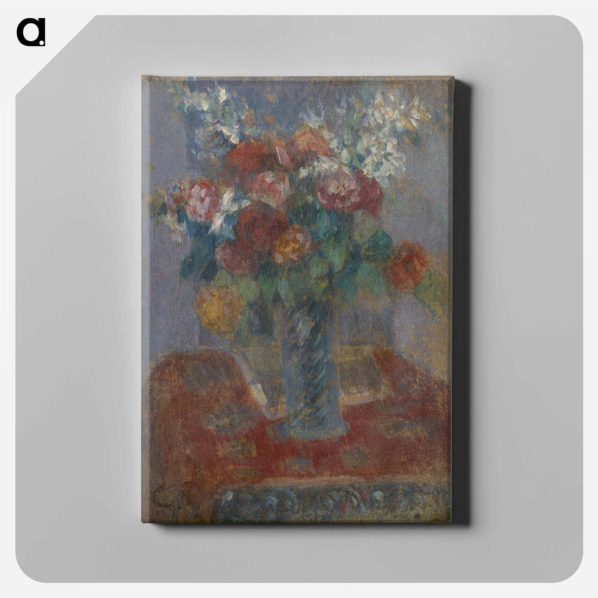 アートパネル-Bouquet de fleurs - カミーユ ピサロ Canvas.