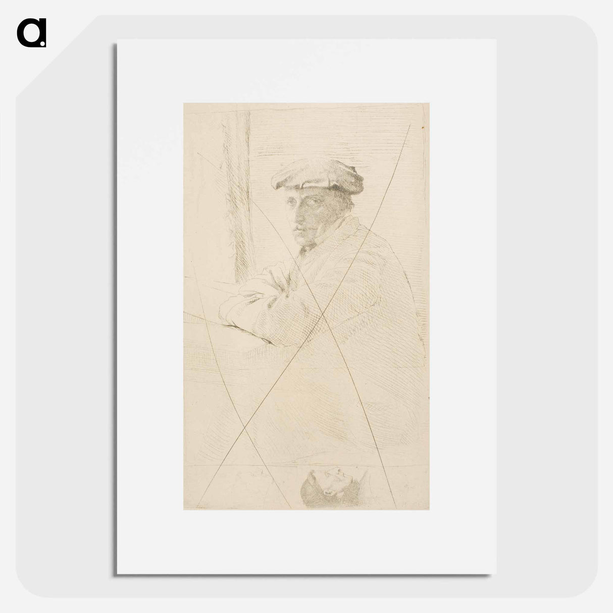 The Engraver Joseph Tourny - エドガー ドガ Poster.