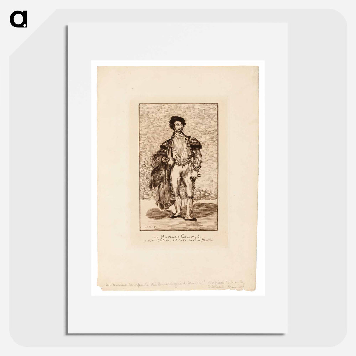 The Ballet Dancer - エドゥアール マネ Poster.