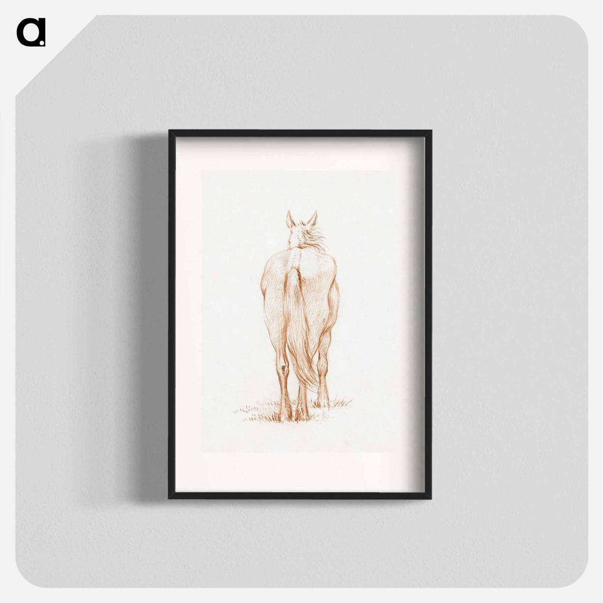 Standing horse - ジャン ベルナール Poster.